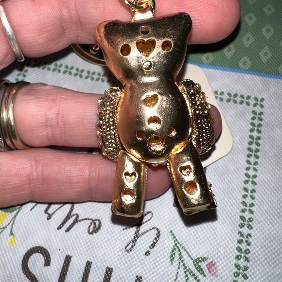 NWT crystal bear keychain purse charm - Picture 7 of 7